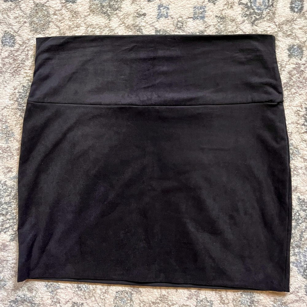 Vintage suede mini skirt